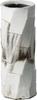 Shigaraki Ware Flower White Wide X In Diameter X Vase, Glazed, Faceted, 6.5cm 6.5cm 17.5cm High, 518-07