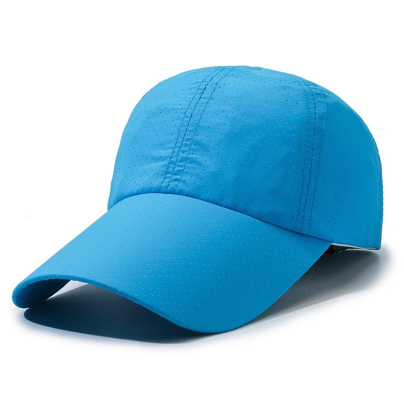 Summer new men's baseball cap extended brim quick-drying hat outdoor leisure sports breathable versatile cap