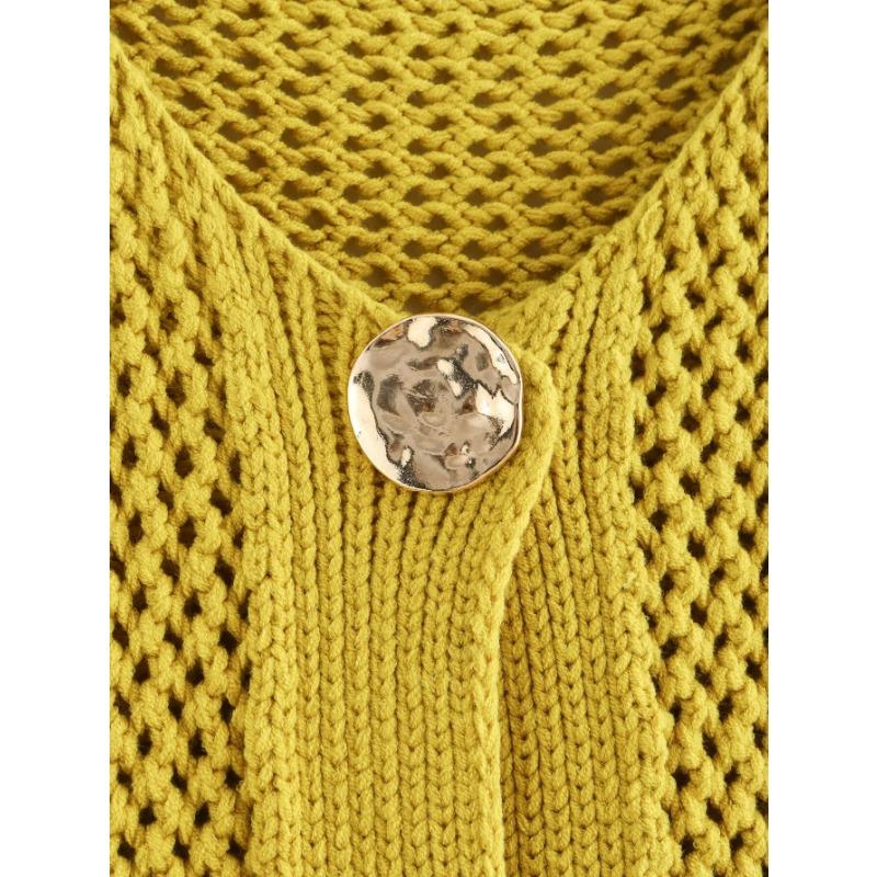 DAFIFY Damen Mode Lässig Frühling Herbst Einfarbige Druck Ärmellos V-Ausschnitt Pullover