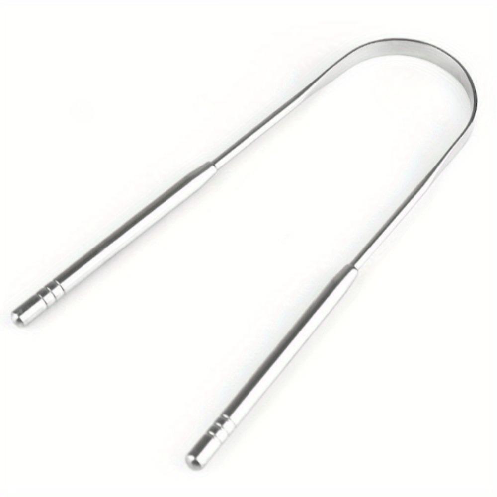 1pc U-Shaped Tongue Cleaner Tongue Scraper Stainless Steel Oral Cleaning Tongue Brush, Personal Care Christmas Gift