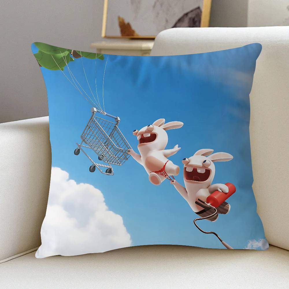 R-Rabbids Invasion Подушка Аниме Подушка Диван Кровать Подушка для Головы Наволочка Чехол для Подушки 45x45 см Мода 16x16Inch