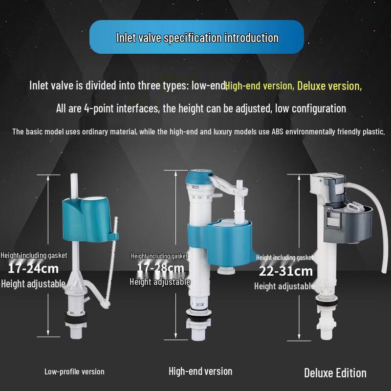 HuiJia Universal Old-Style Toilet Tank Fill Valve