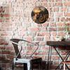 Round Sign Faux Wooden Carved Painted Circular Wreath Sign Entrance Decoration Men Gifts Motorcycle Themed Decoration for Church Front Door Wall