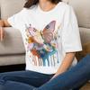 Watercolor Butterfly T-Shirt | Floral Butterfly Tee Gift for Her Mom Grandma Family Friend Sister Crew Team Party Aunt