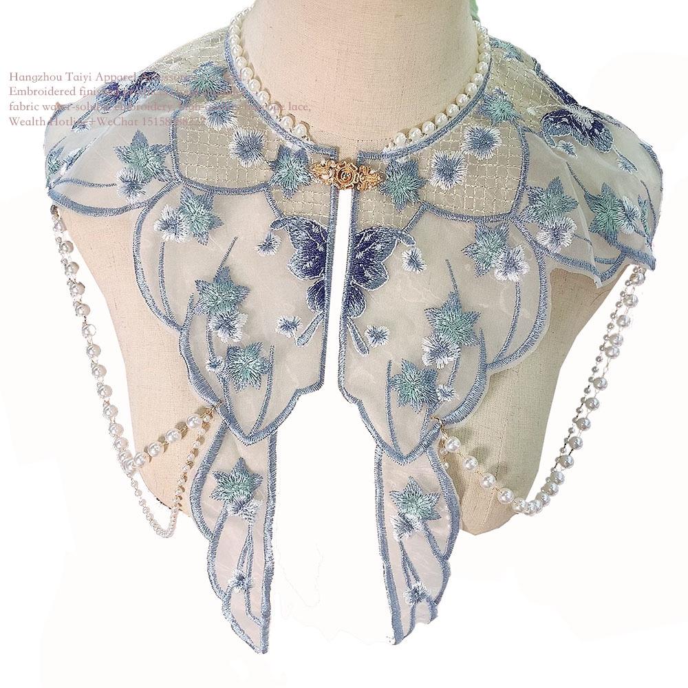 

Женская китайская юбка ханьфу с кисточкой и облачным плечом Collar 41cm