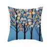 Pillowcase Cushion Cover  Cartoon Flower Tree Printed Sofa Cushions Office S Polyester Home Decor Pillow Covers
