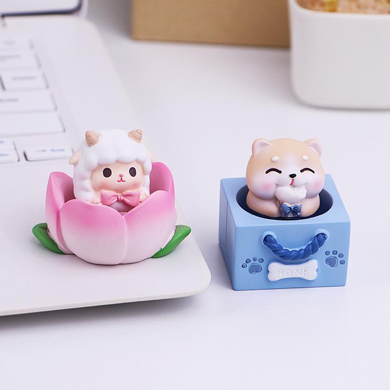 Cute Pet Bounce Ornament: Stress-Relief Desk Decor & Birthday Gift