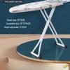 Large Folding Vertical Ironing Board with Widened Pad and Clothes Rack