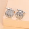 2026 High Quality Fish Scale Pattern Mens Cufflinks Round Cuff Links For Suit Shirt Tuxedo Decoration