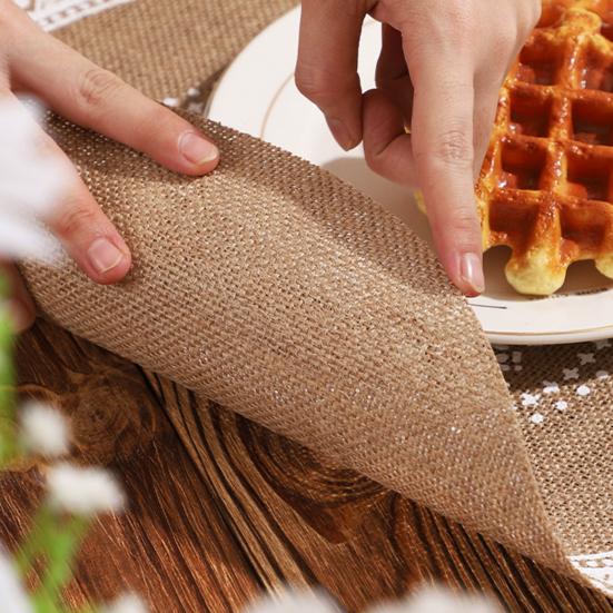 Placemat Reusable Heat Insulating Heat Resistant Table Mats Wear-Resistant Stain-Proof Protection for Home