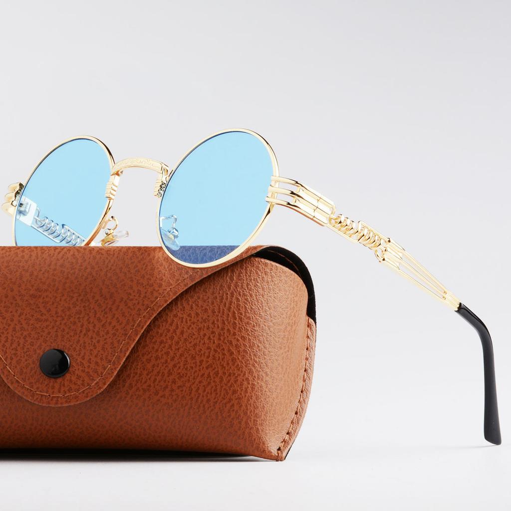 New Punk Sunglasses Personalized Small Round Frame Prince Glasses European and American Fashion Sunglasses Factory Direct Sales Trend