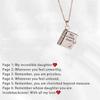 Personalized My Star Book Necklace, My Incredible Book Necklace With Custom Name And 6 Pre Carved Information Openable Adjustable Pendants