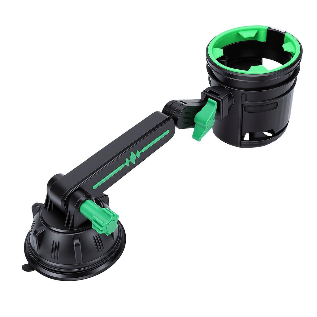 Car Recessed Folding Cup Drink Holder Sturdy Vehicle Console Water Bottle Can Holder with Suction Cup Adjustable