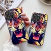 Baring Tiger Is Suitable for iPhone17ProMax Metallic Paint Glass Mobile Phone Protective Case All-inclusive 15/16 Fine Holes