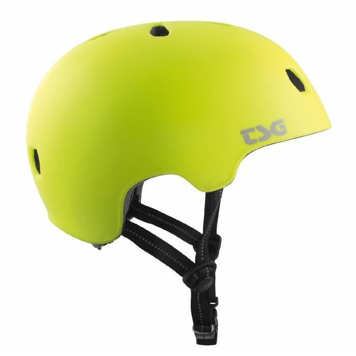 Casque de vélo - TSG - Meta - Satin acid jaune - L/XL - Protection optimale