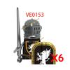 Medieval Castle Soldier Action Figures Building Block Empire Templars Lancer Warrior Militia Helmet Shield Sword Bow Toy Gifts