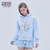 Teenie Weenie Bow Print Hooded Sweatshirt