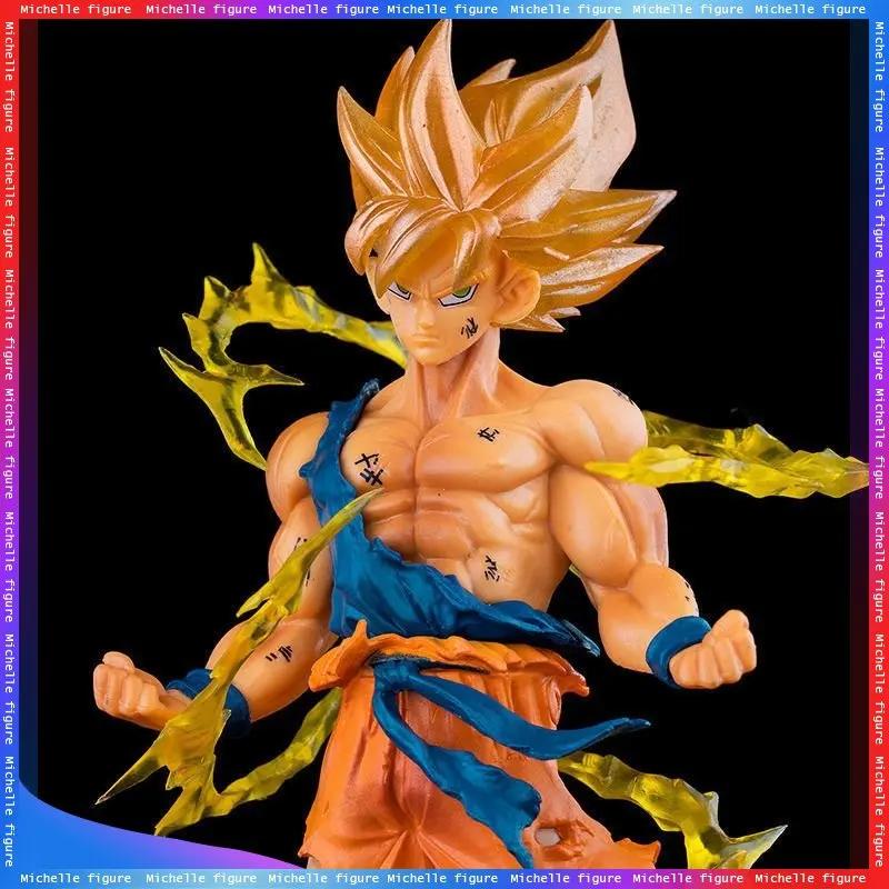 Dragon Ball Son Goku Super Saiyan Anime Figurka 16cm Goku DBZ Akční Figurka Model Dárky Sběratelské Figurky pro Děti