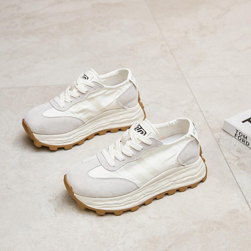 Inner Heightening Platform Retro Dad Shoes Women's Spring New Sports Shoes Casual Shoes German Training Shoes Forrest Gump Shoes