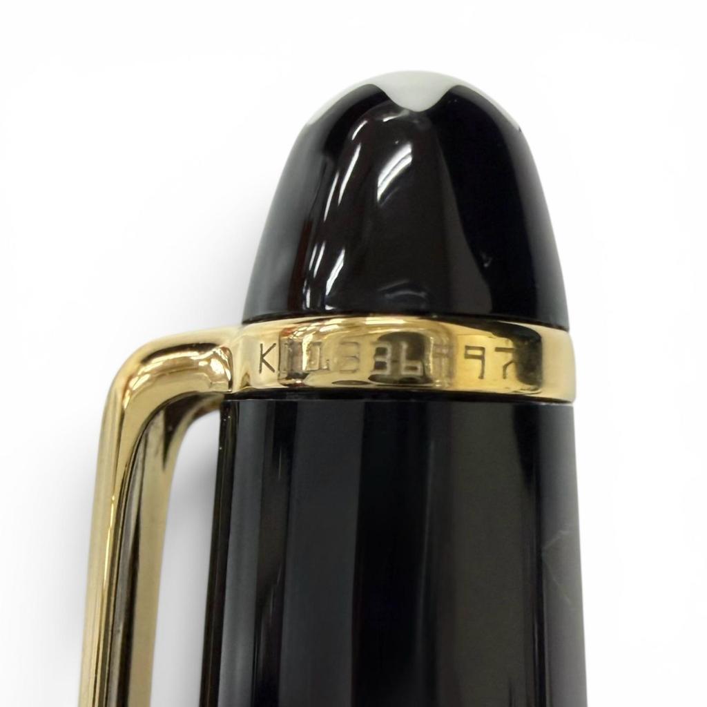 Excellent MONTBLANC fountain pen Meisterstück Classic black 14K mens Used