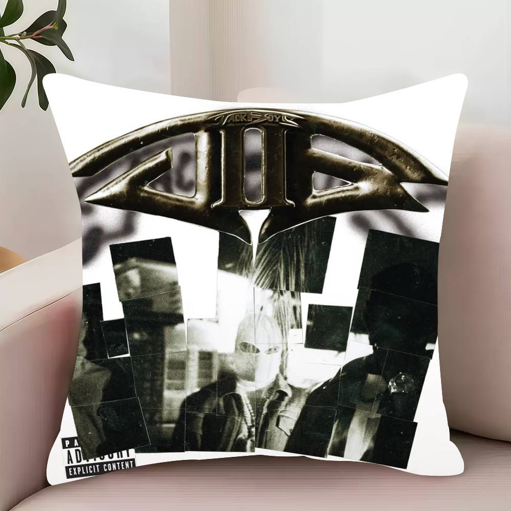 

Rapper T-Travis JackBoys 2 S-ScottS Pillow Case Decor Protective Covers Comfortable soft for Sofa Living Room Home office 12x12Inch