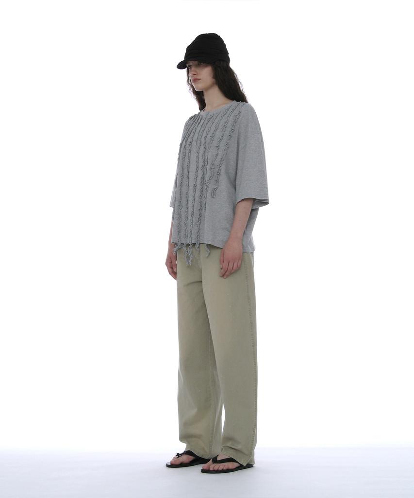 PARTIMENTO WOMEN Luched Drape Hat_Black