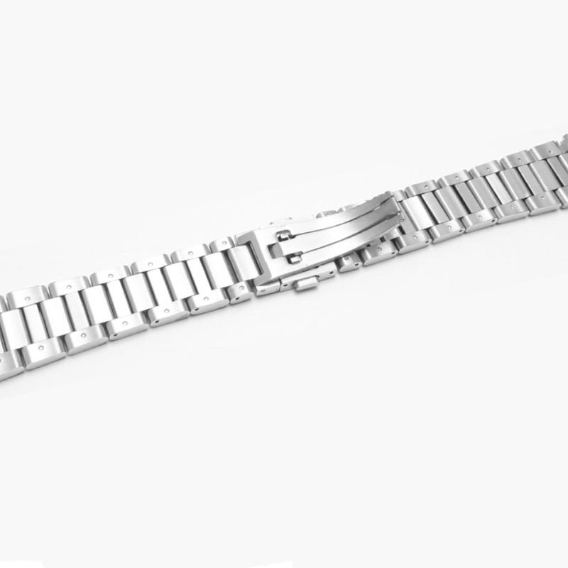 ONENew 22mm 24mm Solid Stainless Steel Watchband Bracelets Silver Black Curved End Link for TAG heuer Cal-era Watch Band Men StrapsMN