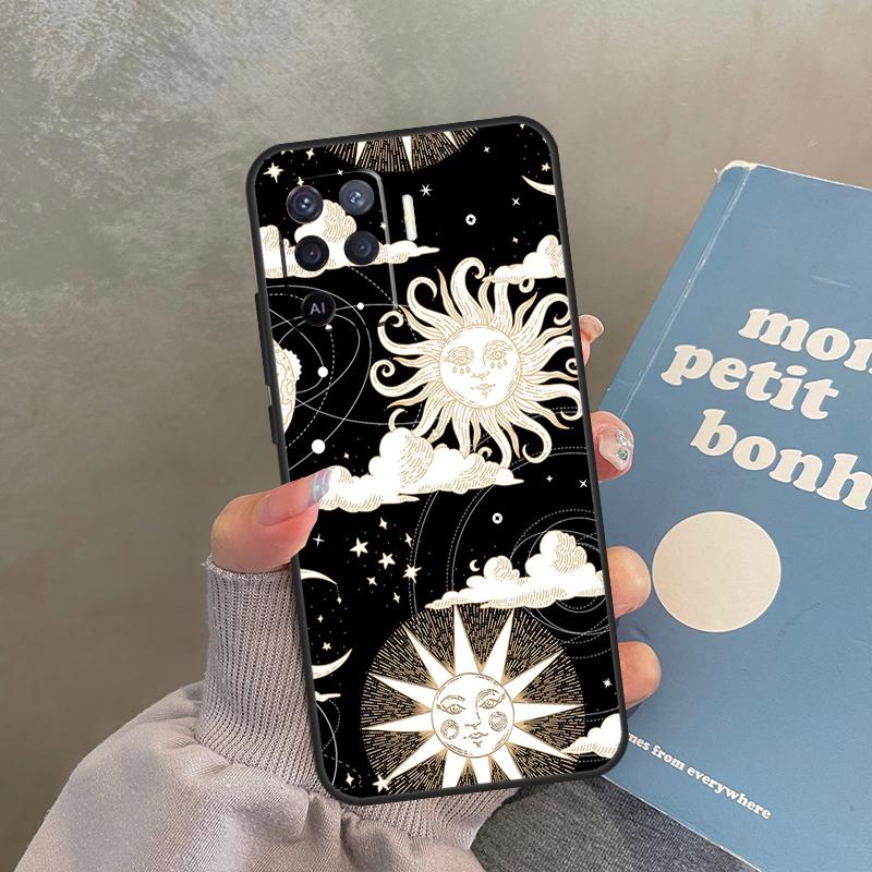 

Sun and Moon Case For Oppo A40 A60 A80 A98 A78 A18 A38 A58 A16 A76 A96 A17 A77 A74 A94 A54 A57S A15 Cover OPPO A74 4G