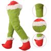 Christmas Tree Ornament How The Grinches Stole Christmas Stuffed Elf Legs Stuck In Christmas Burlap Wreath Door Home Decorations