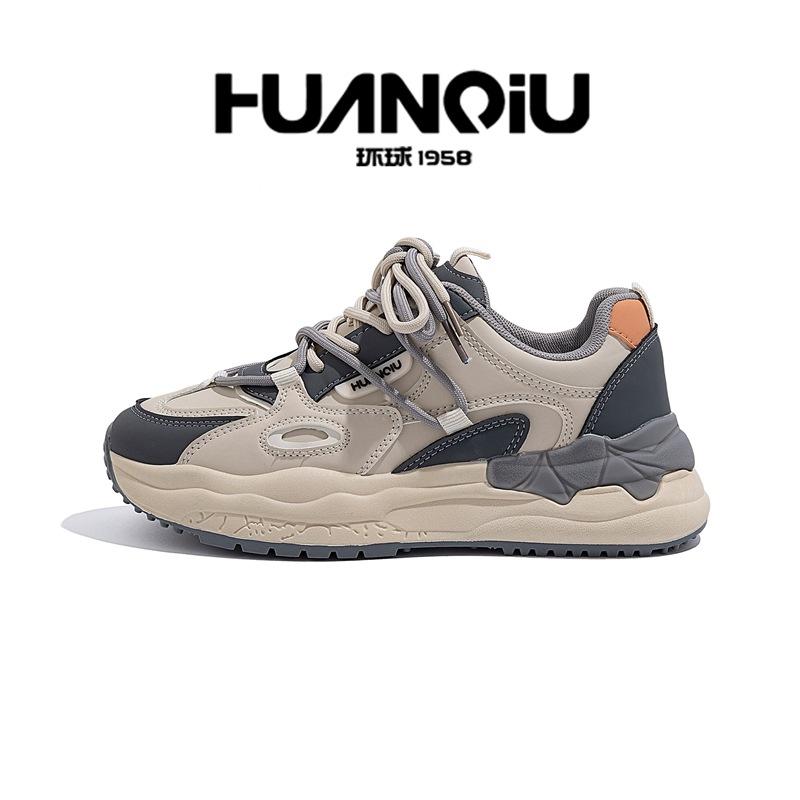 Global ZHQ-XA032-2 velvet dad shoes women's winter warm and versatile two cotton shoes sports and leisure cotton shoes