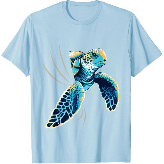 Sneaking Turtle - Zoologist Zookeeper Beach Ocean Sea Lover T-Shirt