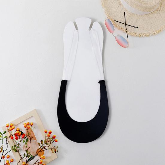 1 Pair Fashion Breathable Sweat Absorbing Soft Transparent Suspenders Half Invisible Socks Daily Wear Boat
