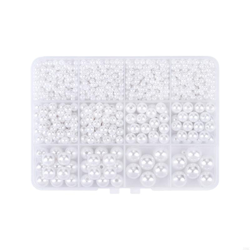 Multipurpose Plastic Pearls Set For Hair Jewelry Designs And Crafting Supplies J0MC