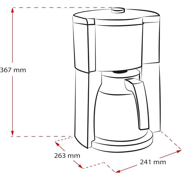 Кофеварка Melitta Look V Therm Timer белый (1025-17)