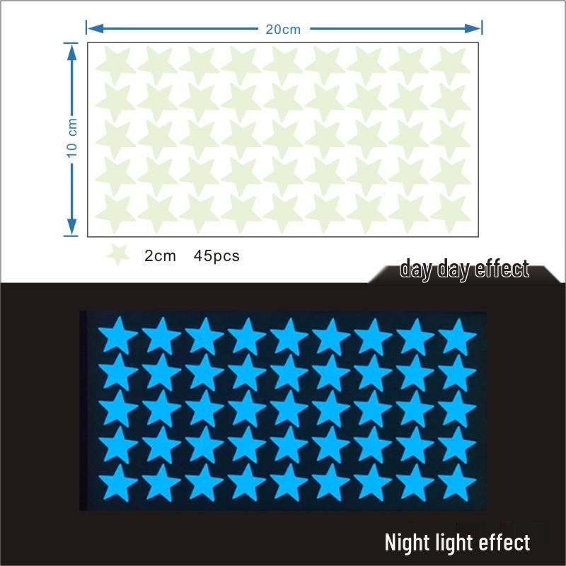 Colorful Luminous Star Wall Stickers for Kids' Rooms