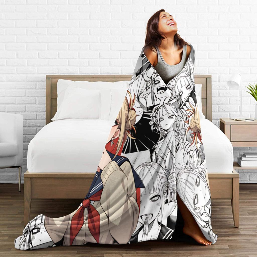 My Hero Academia Super Soft Blankets  Airplane Travel Plush Throw Blanket Aesthetic Couch Bed Flannel Bedspread Sofa Bed Cover