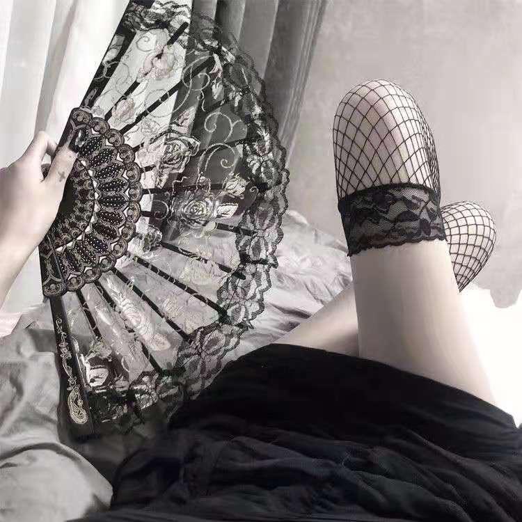 Retro Sexy Lace Fan Summer Dance Performance Pography Po Props Portable Folding Hand Fan Decorative Fan Chinese Dance Fan