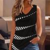 Top bez rękawów z nadrukiem retro 3D dla kobiet, do ćwiczeń, jogi, na siłownię, letnie koszulki sportowe z nadrukiem, rozmiary plus