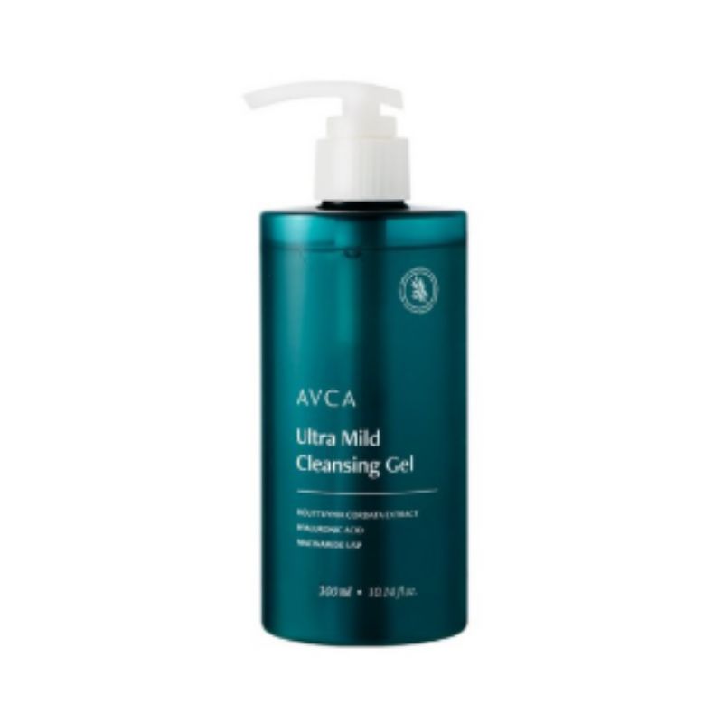 

AVCA Ultra Mild Heartleaf Hyaluronic Cleansing Gel 300ml – Low pH Gentle Cleanser for Sensitive & Dry Skin Deep Hydration Care