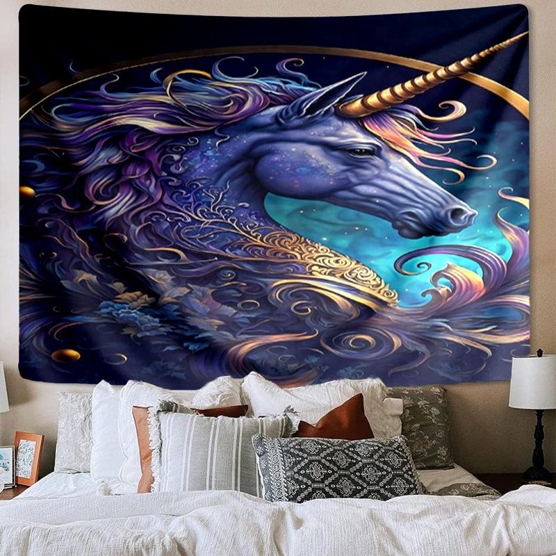 Magical Unicorn Garden Tapestry Room Decoration Wall Hanging for Living Room Bedroom, dormitory, Birthday and Christmas gifts