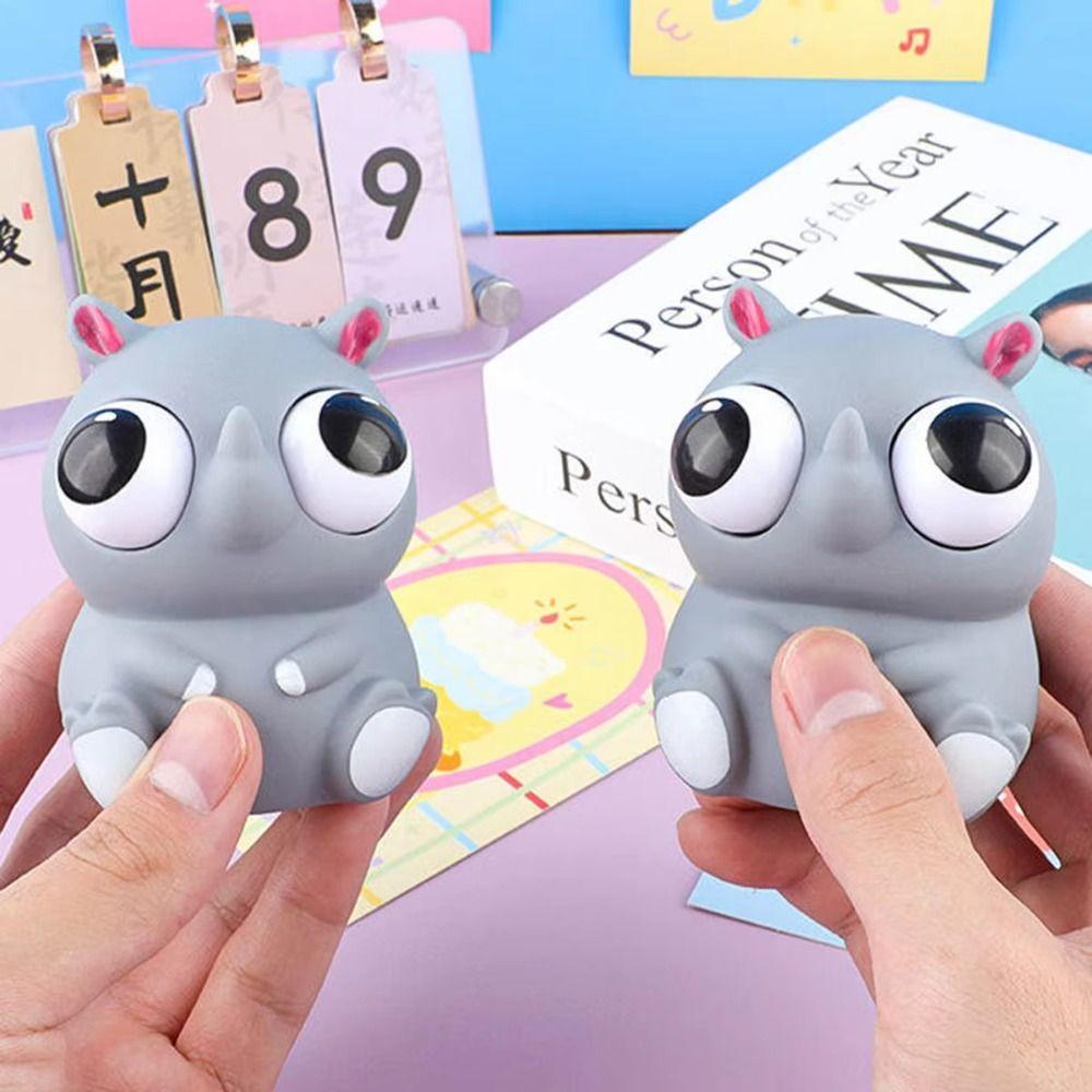 Soft Pop Eye Squeeze Sensory Toys Slow Rebound Tiger Squeeze Toy Little Bear Fidget Toys Gift