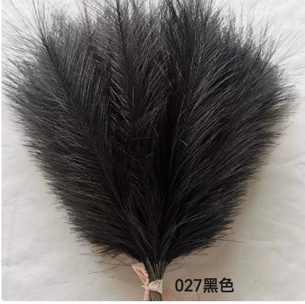 Artificial Pampas Grass Decorative Reed Grass Stems for Home Floral Arrangements Wedding Centerpieces and Craft Projects Natural Texture One Size чёрный
