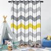 Set Of 2 Minimalist Blue Pattern Curtains Living Room Bedroom Window Home Textiles Geometric Floral Design Drapes Curtain Darkening Polyester Ideal