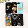 Cover for Xiaomi Redmi Note 12 11 10 A3 Pro 10A 10C 12C Note12 5G 4G Casing Phone Case Astronaut Stars Universe Sun Moon Face
