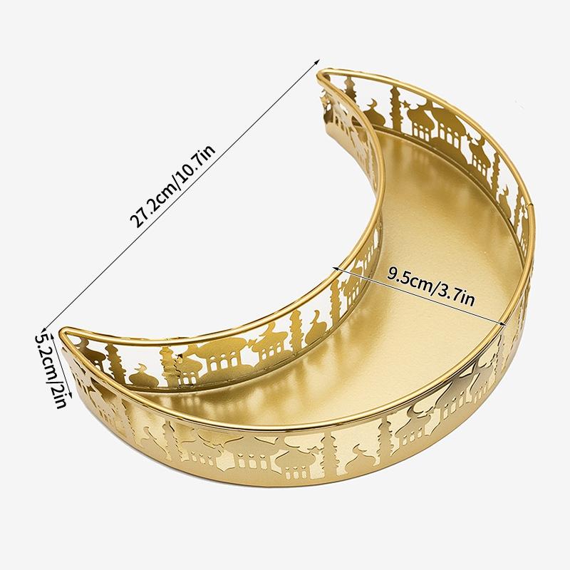 Ramadan Candy Box Tray Mubarak Ramadan Decoration Eid Mubarak Sweet Table Trays Snack Dishes Kareem Muslim Party Supplies