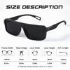CRIXALIS 3 Pieces Outdoor Polarized Sunglasses Men Women Fashion Sport Fishing Sun Glasses Male Square Driving Shades UV400
