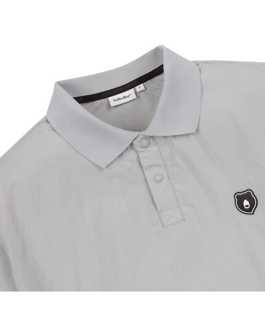 Goldeunbeeo Ribstop 1/2 Sleeves Collar Sweatshirt_G4Tam25171Gyx