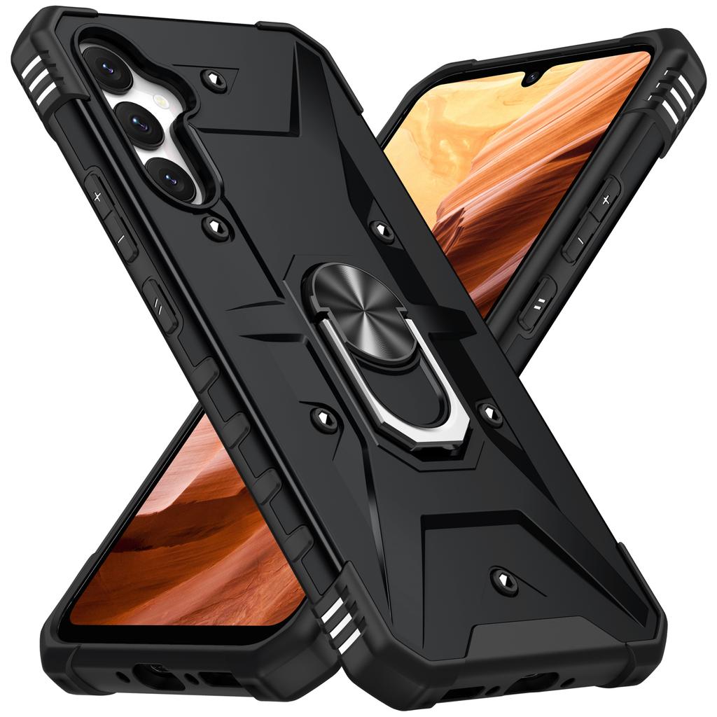 For Samsung Galaxy A54 5G PC+TPU Drop Protective Cover Ring Kickstand Mobile Phone Case