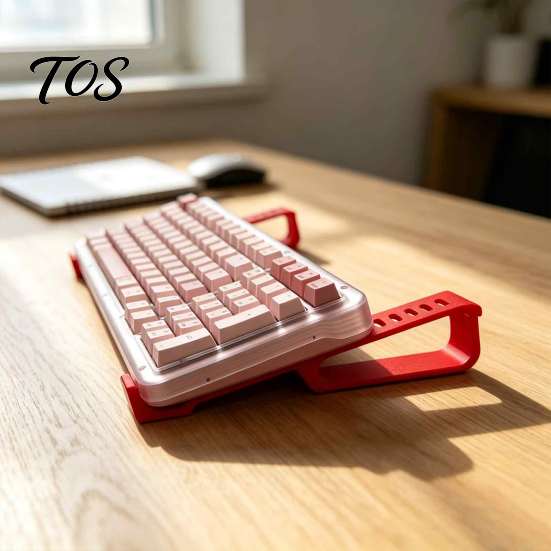 Non-slip Keyboard Support 2Pcs Portable Computer Mechanical Stand, Ergonomic Desktop Plastic Stand Holder, Riser, Office Desk Accessories Base