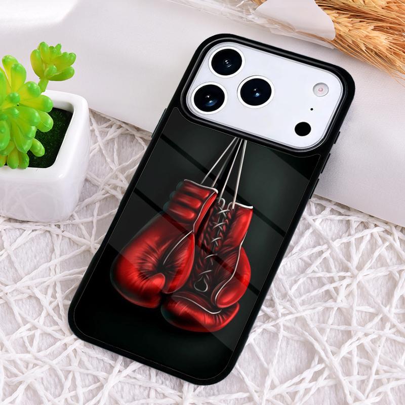 Boxing Gloves soft Phone Case for iPhone 17 Air 16 15 11 12 14 13 Pro Max Shockproof Cover